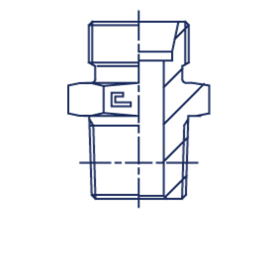 Штуцер FC DS14 BSPT 1/2 (корпус)