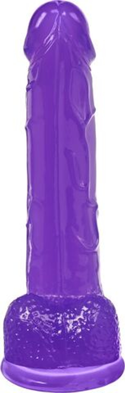 Фиолетовый реалистичный фаллоимитатор Mr. Bold L - 18,5 см. (Цвет: фиолетовый)