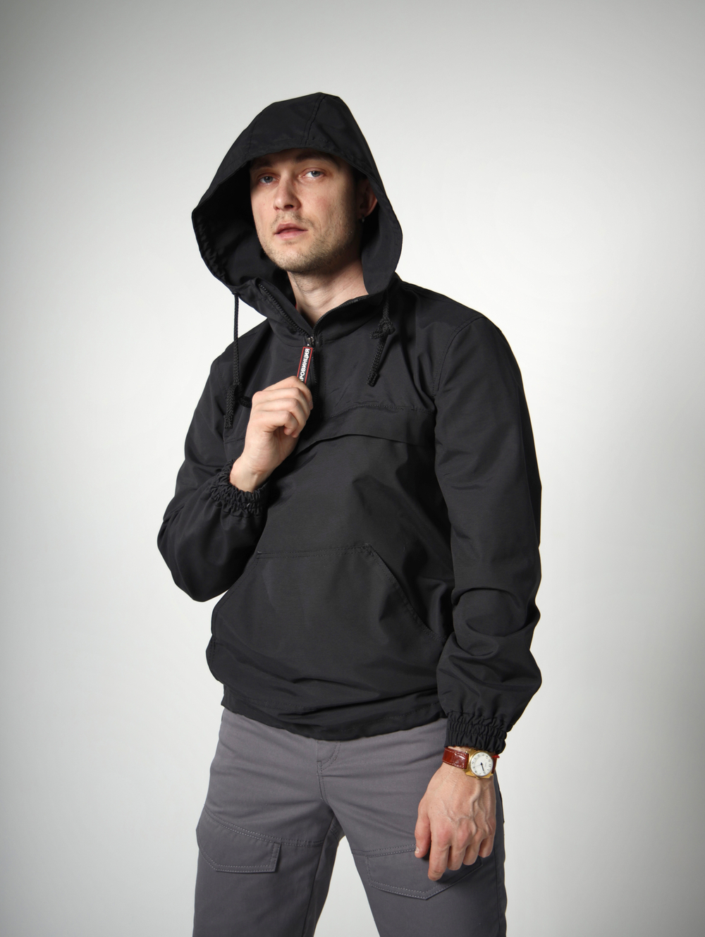 Анорак легкий ПРОВИНЦИЯ черный