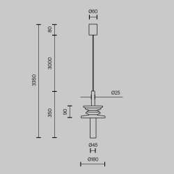 Подвесной светильник Maytoni MOD255PL-01B2