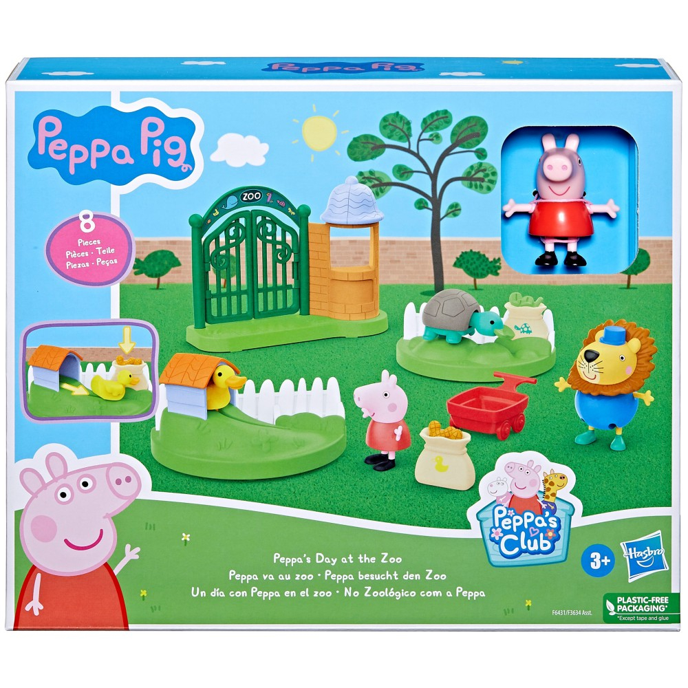 Hasbro F6431 — Игровой набор поездка в зоопарк с 2 фигурками Свинка Пеппа F6431 — фото 2
