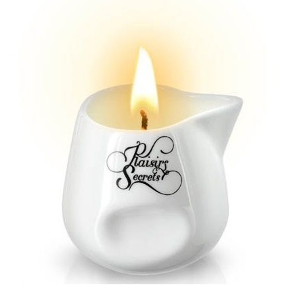 Массажная свеча с ароматом бубль-гума Plaisir Secret Bougie de Massage Gourmande Bubble Gum 80мл