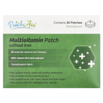 PatchAid, Мультивитаминные патчи без железа, 30 патчей
