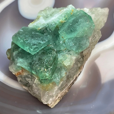 41353 Флюорит Друза кристалл необработанный 92мм