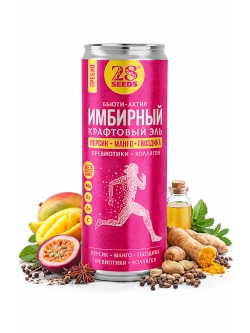Имбирный эль Пребио «Персик + Манго + Гвоздика»