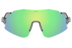 Спортивные очки HILX Savage 2.0 Shiny Crystal Grey Green / Green Mirror Lens