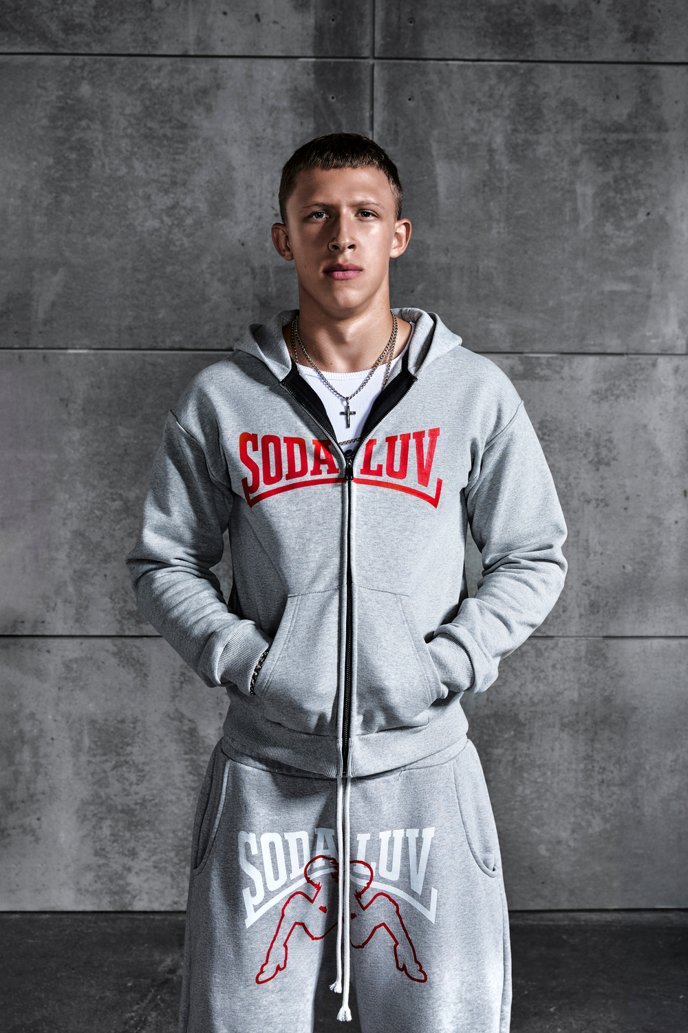 ZIP HOODIE "-5LUV5"