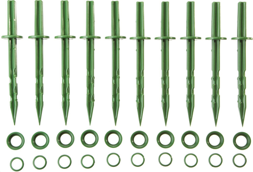 GRINDA 200 мм, зеленые, полипропилен, 10 шт, садовые колышки (422319)