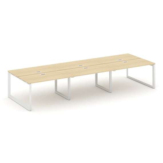 Style Project Рабочая станция двухсторонняя SN-59O.DRS-084 Акация Лорка/Металл Белый/Белый Заглушка