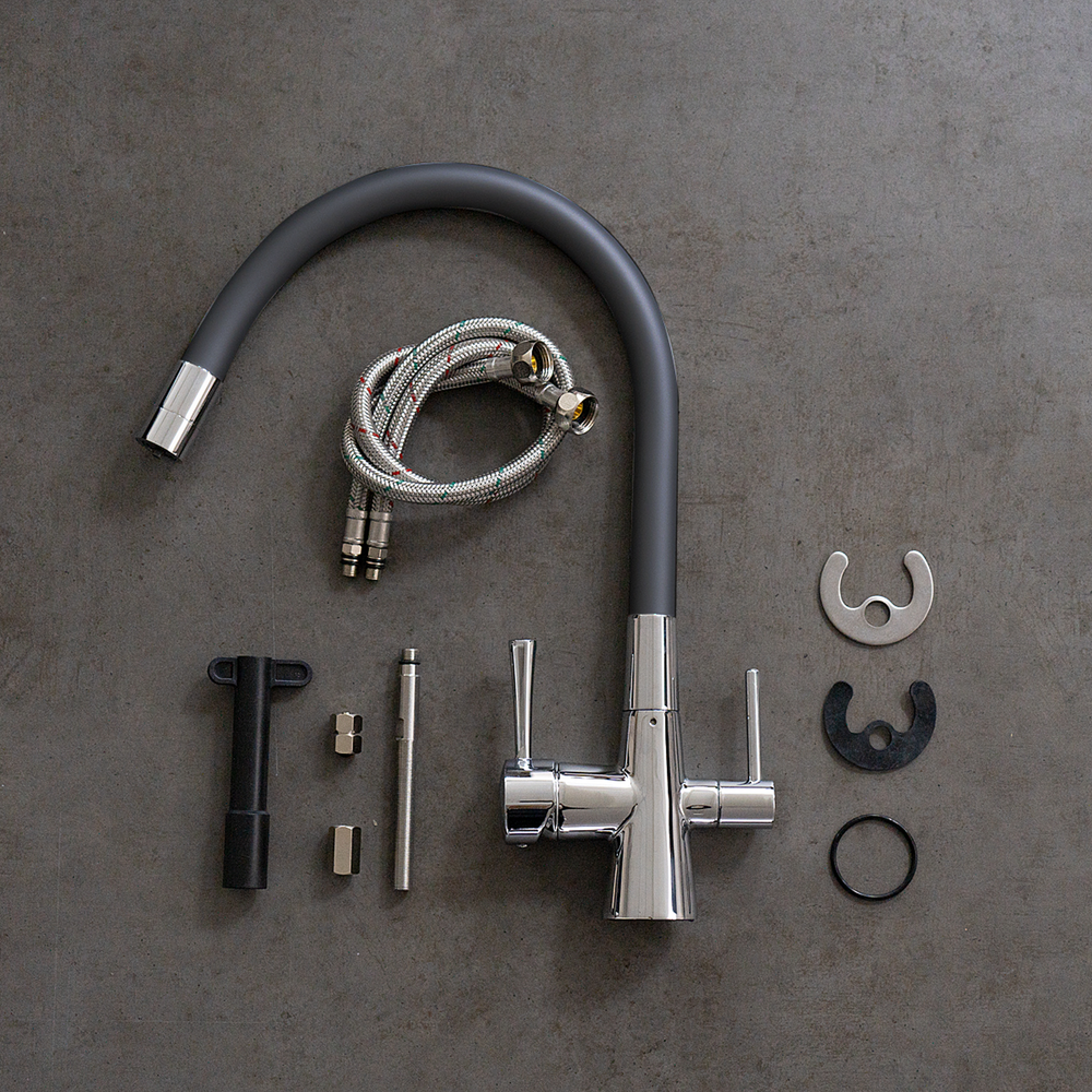 СМЕСИТЕЛЬ ДЛЯ КУХНИ С ГИБ ИЗЛИВ С ПОДКЛЮЧ К ФИЛЬТРУ ПИТЬЕВОЙ ВОДЫ ХРОМ LM3075C COMFORT