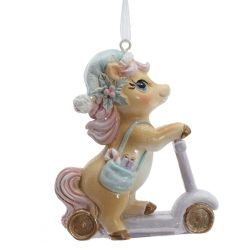GAEM Фигурка декоративная подвесная "Лошадка на самокате", L7 W3 H9 см