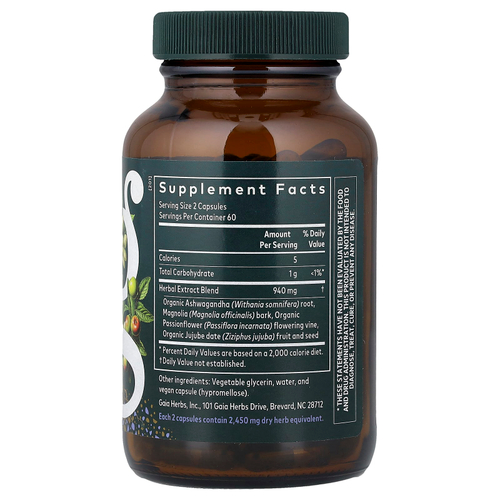 Gaia Herbs, SleepThru®, 120 жидких капсул Phyto-Caps® (470 мг в 1 капсуле)