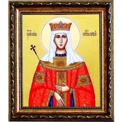Елена Сербская королева  преподобная. Икона на холсте.