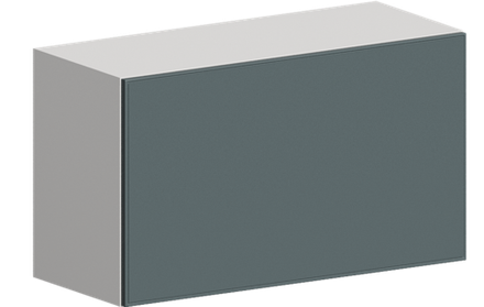 Кухня Модуль ШВГ 809 Графит / Бирюзовая мята