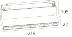 Трековый светильник Arte Lamp A4638PL-1WH