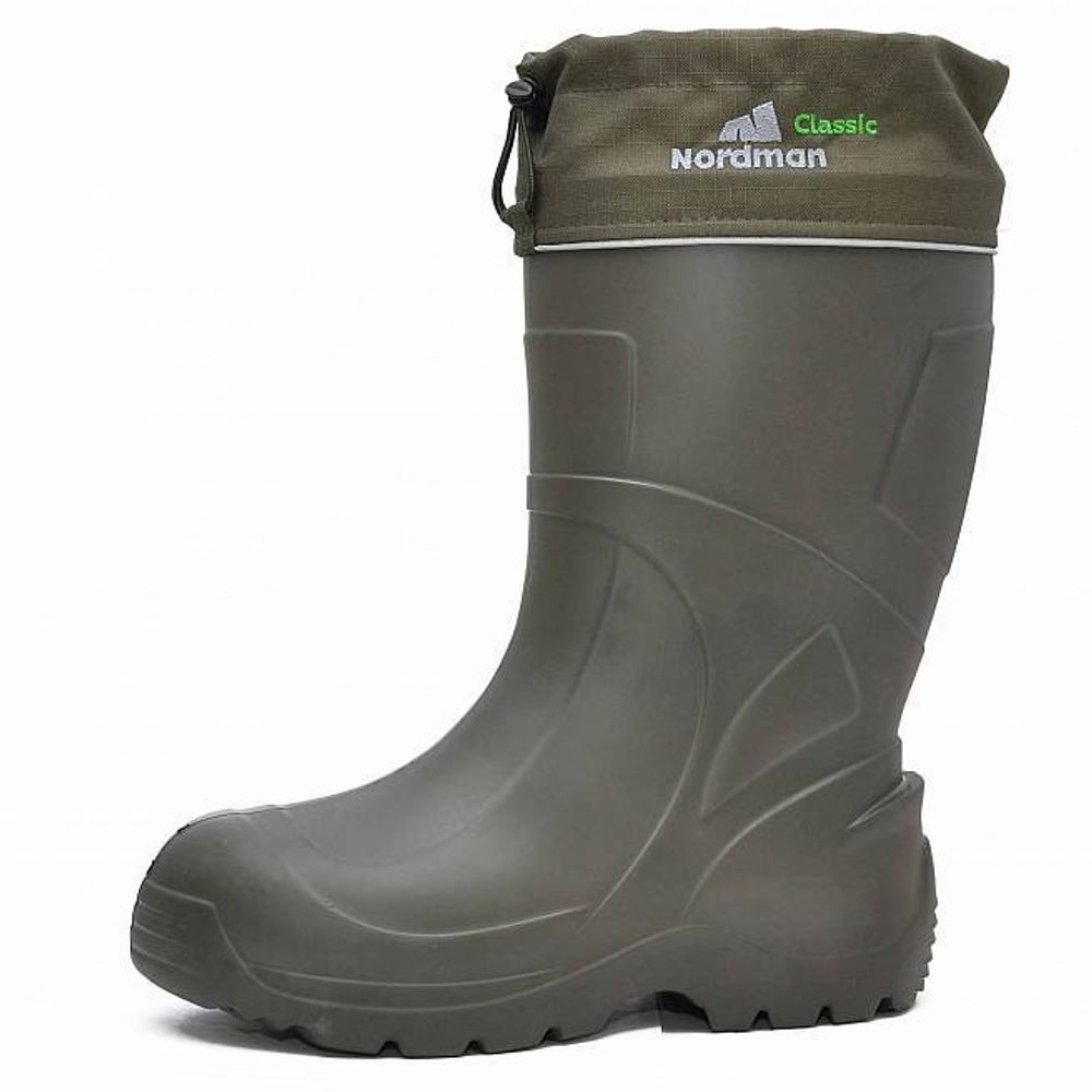 Сапоги Nordman Classic Pro до -50 ºС с меховым вкладышем (черные/оливковые)