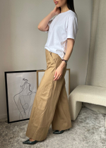 Новые брюки из хлопка с вискозой Zara, XS