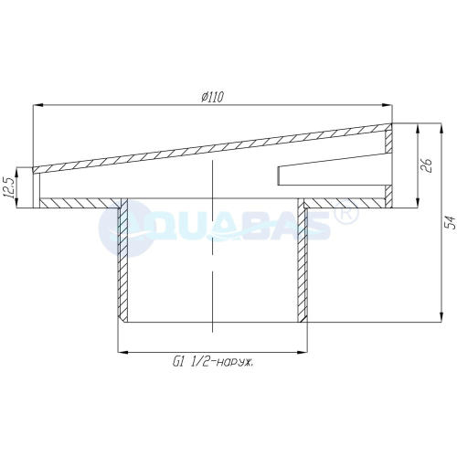 ФПб.110.1 Форсунка с боковой подачей 1,5" (наружн.) плитка