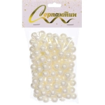 Бусы на ёлку 2,7 м «Жемчуг» d-14 мм, Белый