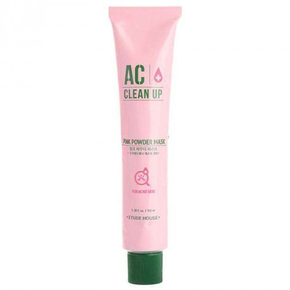 Маска для проблемной кожи лица с розовой глиной Etude house Ac Clean Up Pink Powder Mask, 100мл.