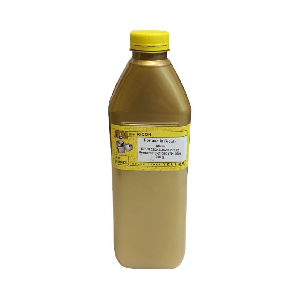 Тонер для RICOH SP C232/C242/C252/C311/C312 (200гр, желтый, 6K) Gold ATM