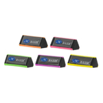 Ластик Basir, треугольная форма, чёрный корпус с цветными вставками по бокам, размер 3.8*1.5 см