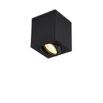 Накладной светодиодный светильник,  GU10,  L80xW80хH90мм,  IP20,  черный,  без лампы