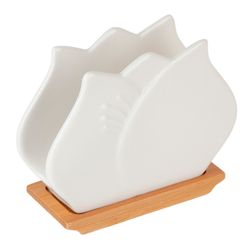 Салфетница "Naturel" на бамбуковой подставке 12*4,5*10см (подарочная упаковка)