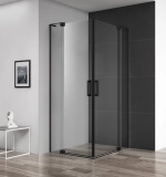 Душевой уголок Cezares SLIDER-AH-2-90/100-100/110-C-NERO, профиль черный