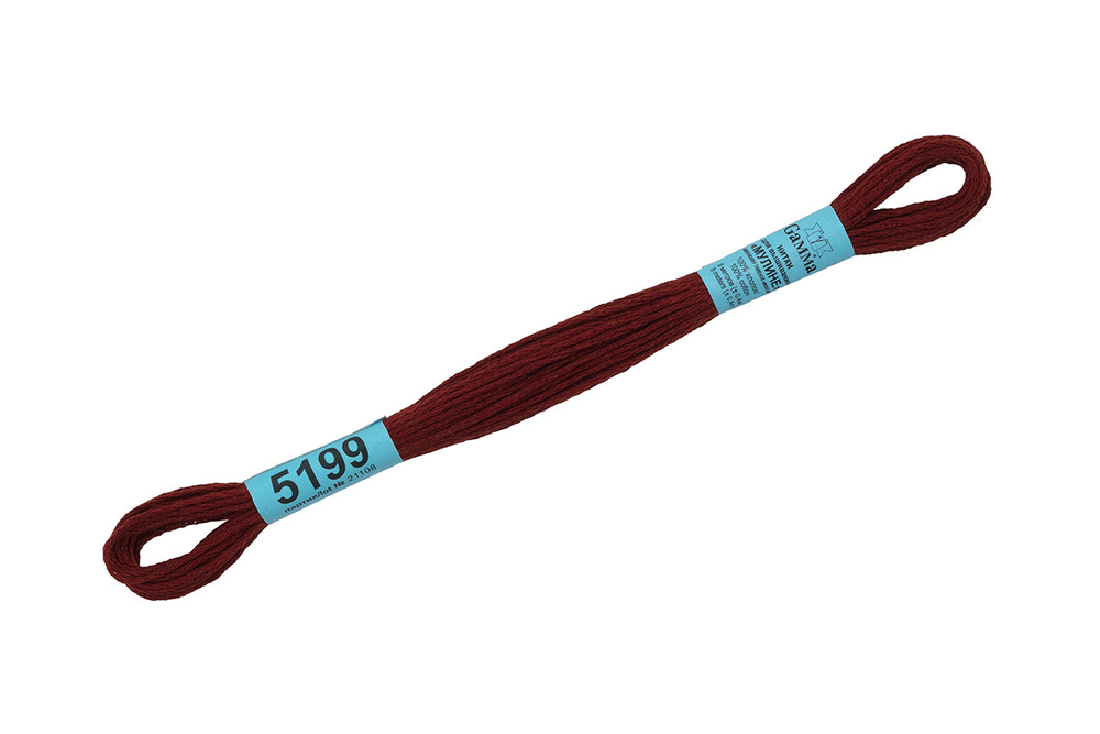 Мулине  "Gamma", 100% хлопок, 8 м,  №5199