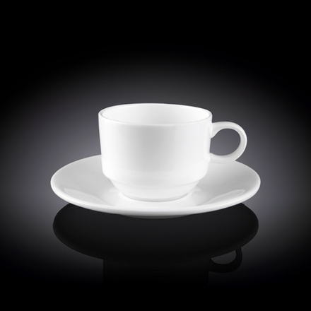Чашка кофейная и блюдце 140 мл WL‑993039/AB