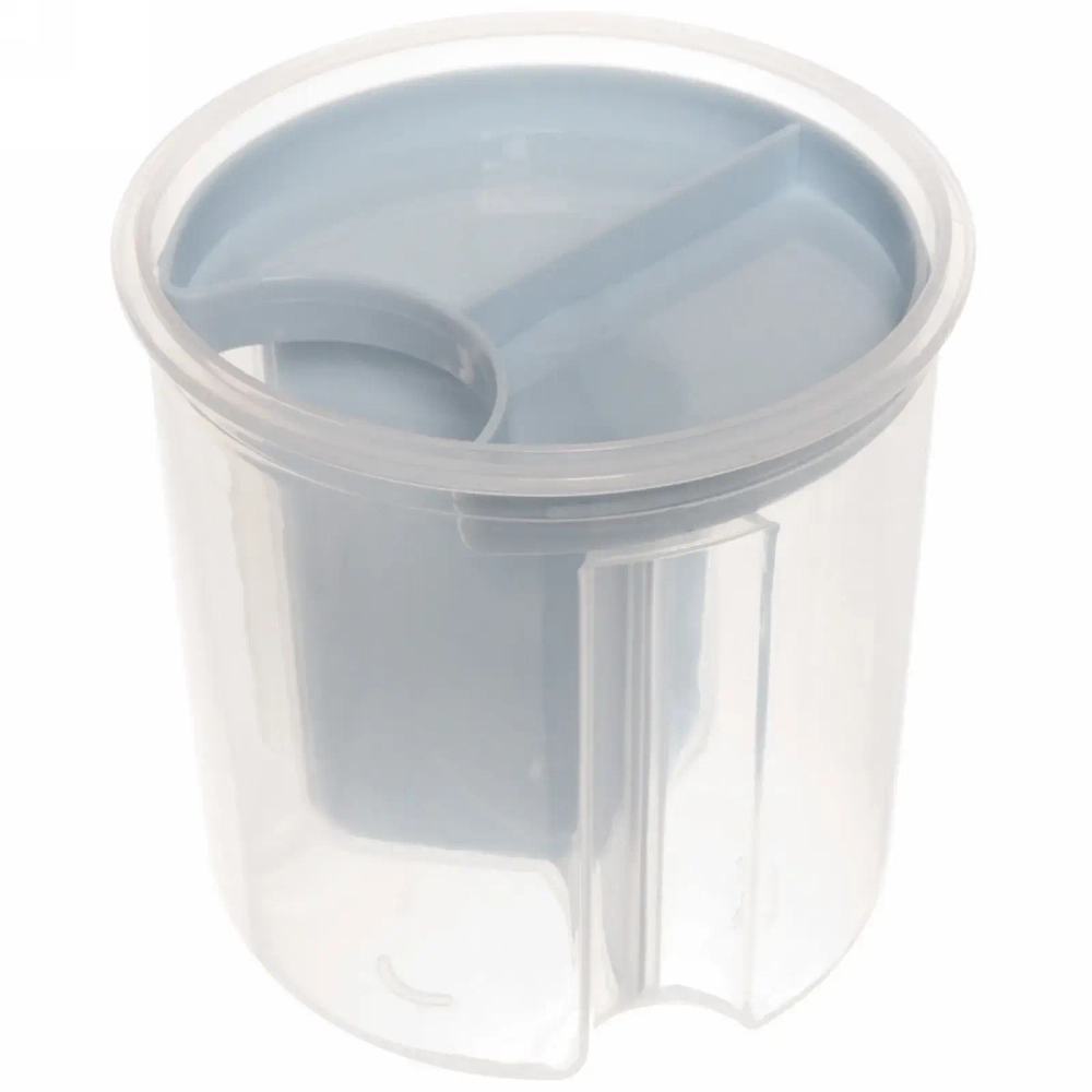 Банка для продуктов пластиковая на защелках с 3-мя отделениями 12*14см