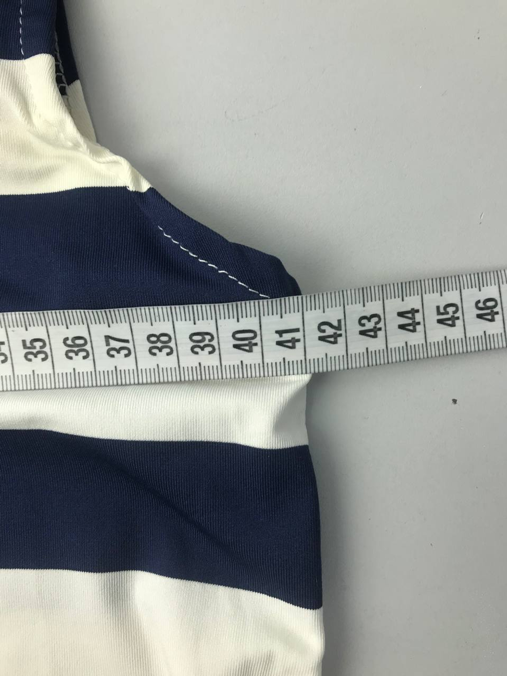 Платье в полоску бело-синее 40 размер