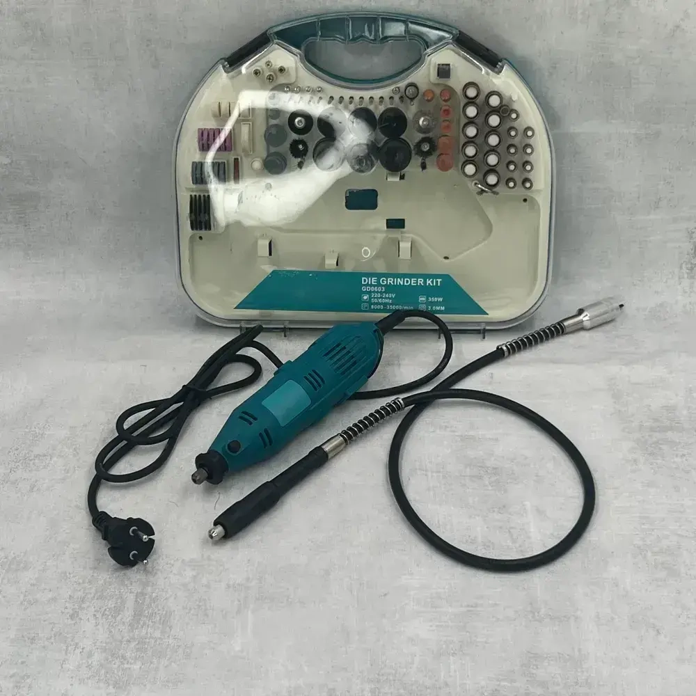 Гравер электрический с насадками и гибким валом в кейсе Mkt сетевой/граверная машинка с набором насадок Mkt