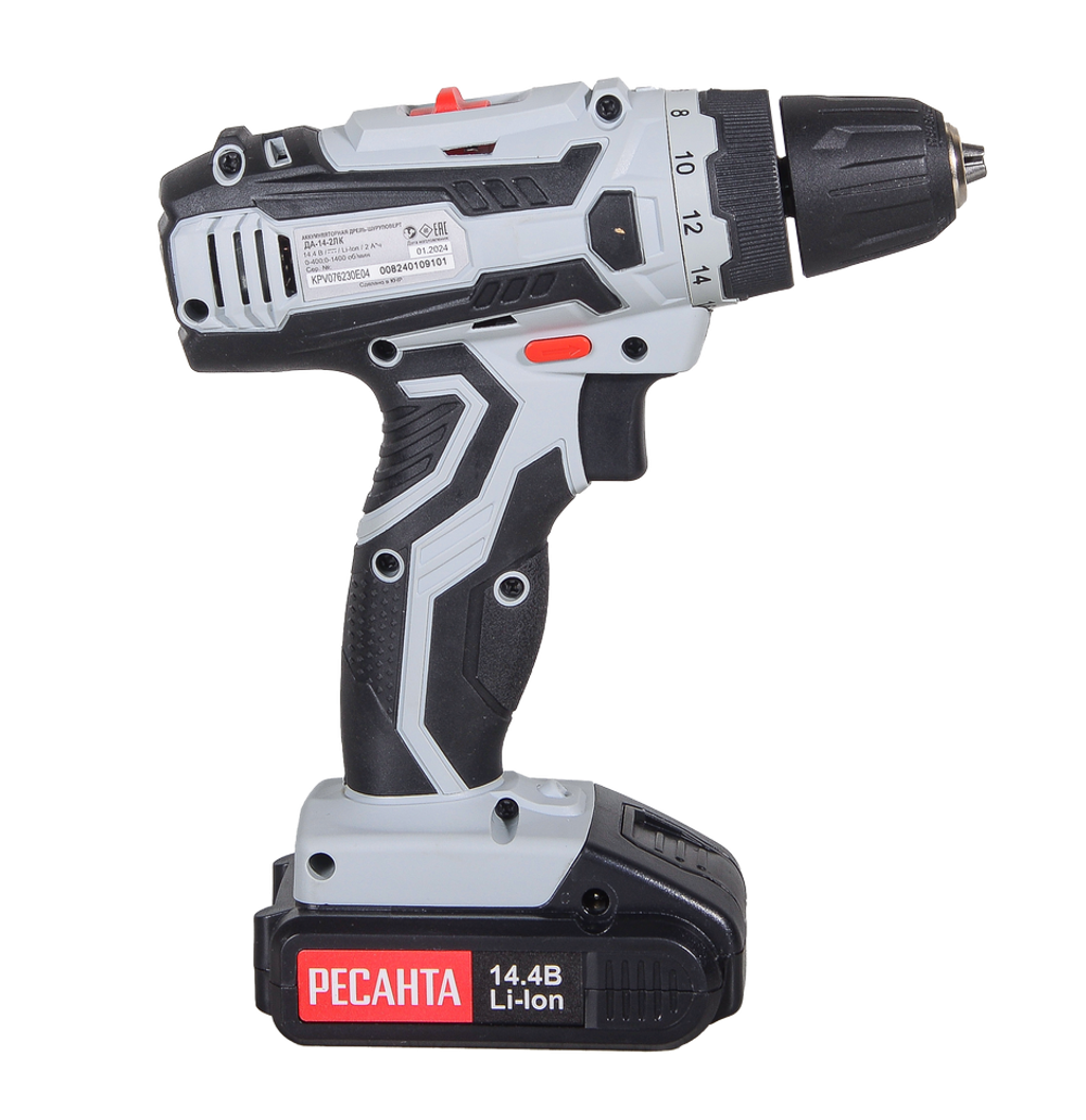 Дрель-шуруповерт аккумуляторная Ресанта ДА-14-2ЛК