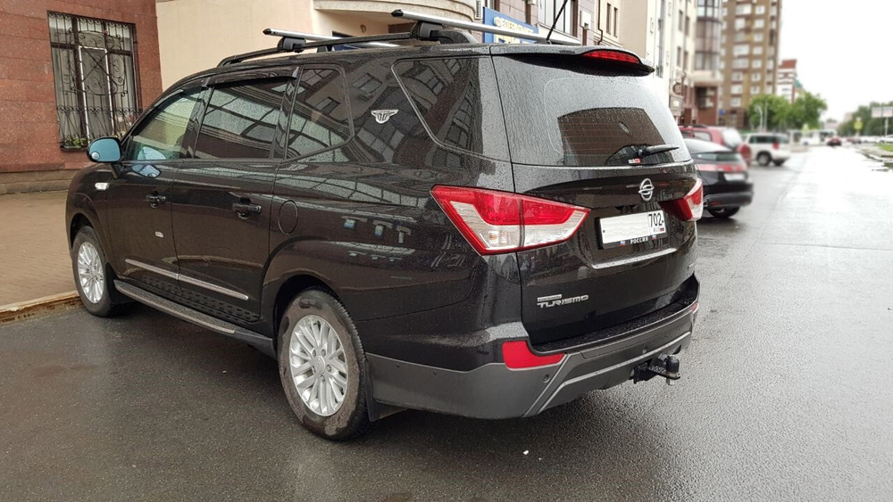 Фаркоп под квадрат для Ssang Yong Stavic / Korando Turismo, с 2013 г., Бизон.FA 0380-E