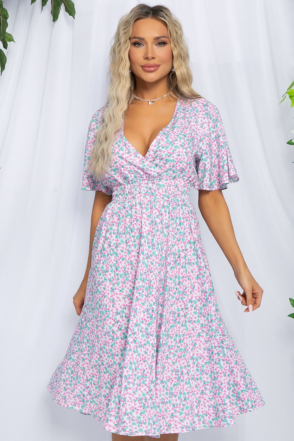 Платье Селена (розовые цветы) П13101-8М LT Collection (Акция)