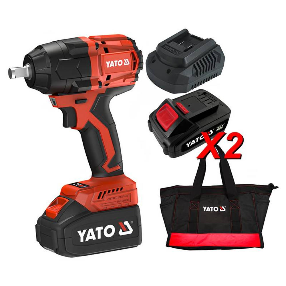 Гайковерт YATO АКК-18B-2x4AH-800НМ-1/2" YT-8277935