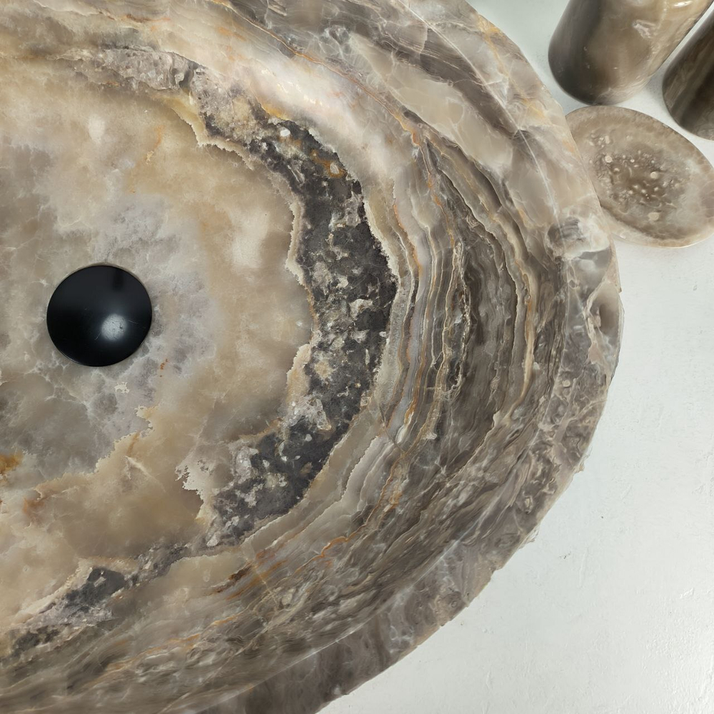 Раковина из оникса Erozy Grey EO-64419 58*46*16 0158