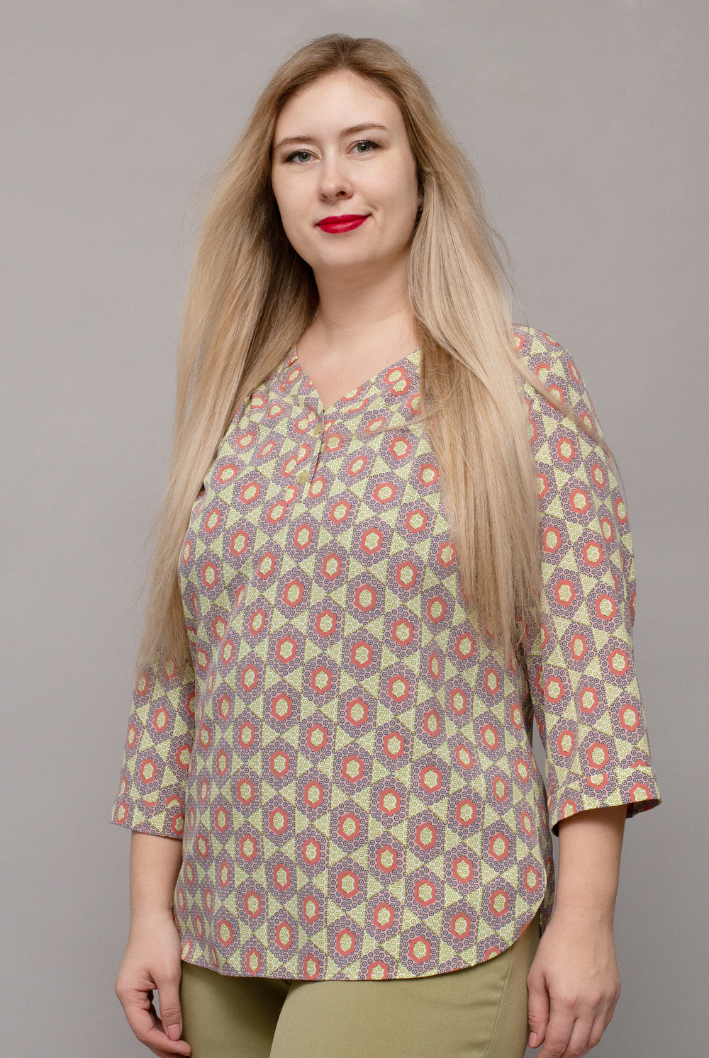 Блузка 1582А, Мозаика #176Моза091582А