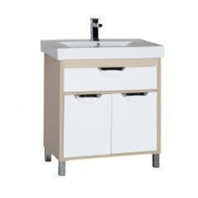 Тумба с раковиной Aquanet Гретта 75 светлый дуб