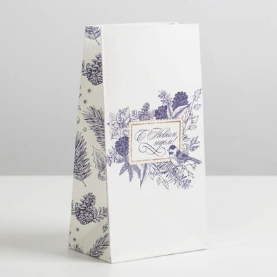 Пакет без ручек "Зима", 10*19,5*7 см