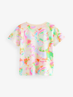 Футболка для девочки Next E91-492, 3 шт., Сиреневый, Светло-оранжевый