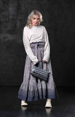 Юбка с орнаментом+ кушак