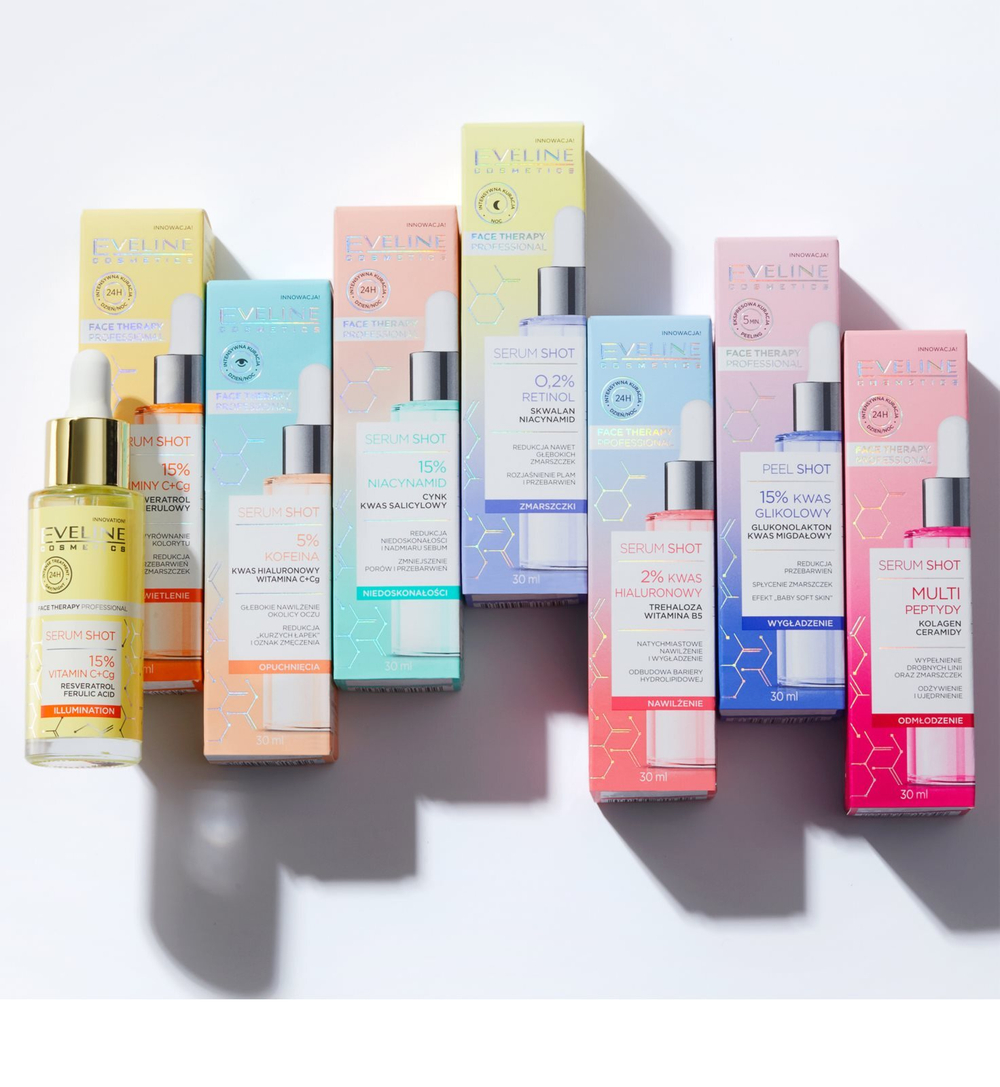 Eveline Cosmetics Serum Shot 10% Niacinamide - сыворотка для лица для жирной и проблемной кожи /   30  ml  / GTIN 5903416039600