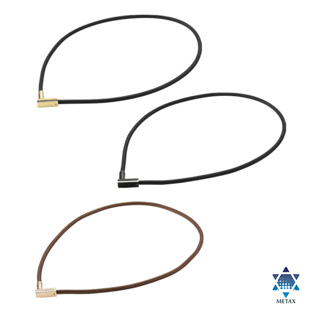 Ожерелье PHITEN RAKUWA NECKLACE MG CHOPPER SQUARE серебряно-золотое