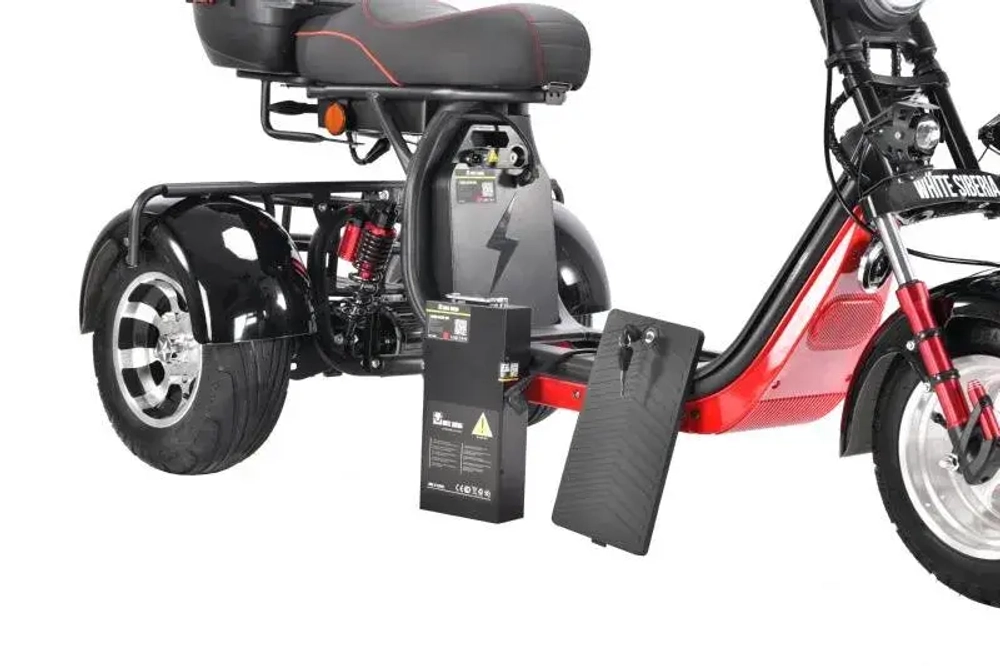 Электроскутер WHITE SIBERIA PRO TRIKE 3000W