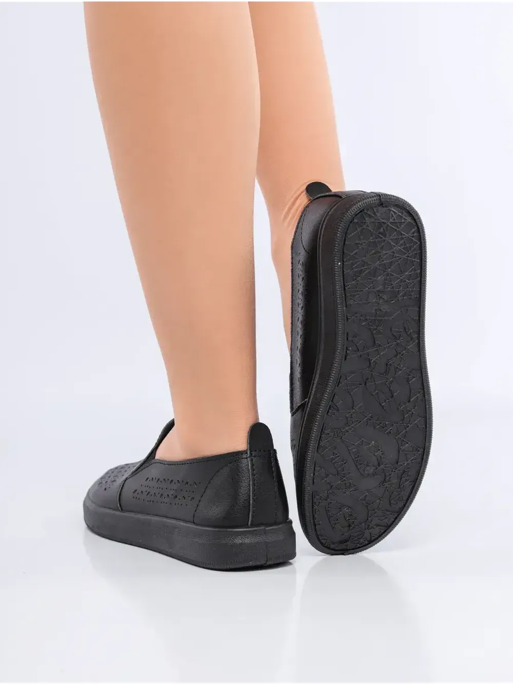 Мокасины летние с перфорацией