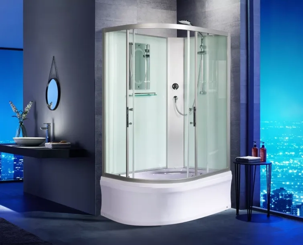 Душевая кабина WeltWasser (ВельтВассер) Halle 1201 R, с высоким поддоном, 120x90x217