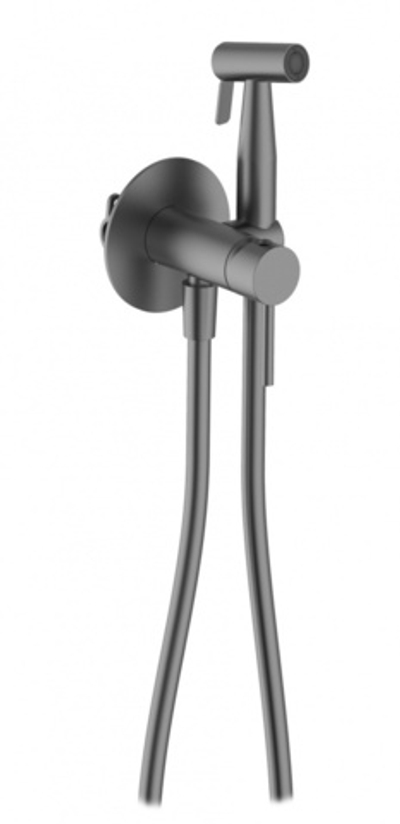 462551-G Смеситель встра. с ГИГ. душем (ГРАФИТ) ViEiR  (10/1шт)